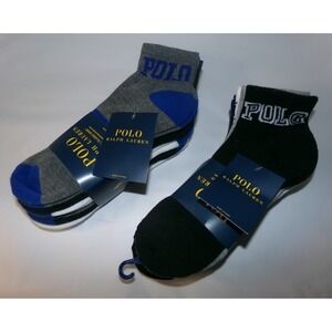 NWT MENS POLO RALPH LAUREN SPORT SOCKS~12 PAIRS~ASSORTED